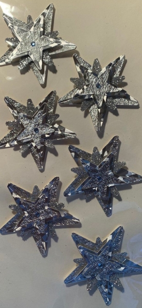 exklusive Sticker Sterne silber